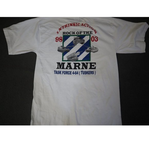 Vintage Titanic T-shirt Men's Size L White Army Marines Graphics Print Pullover - Picture 4 of 8